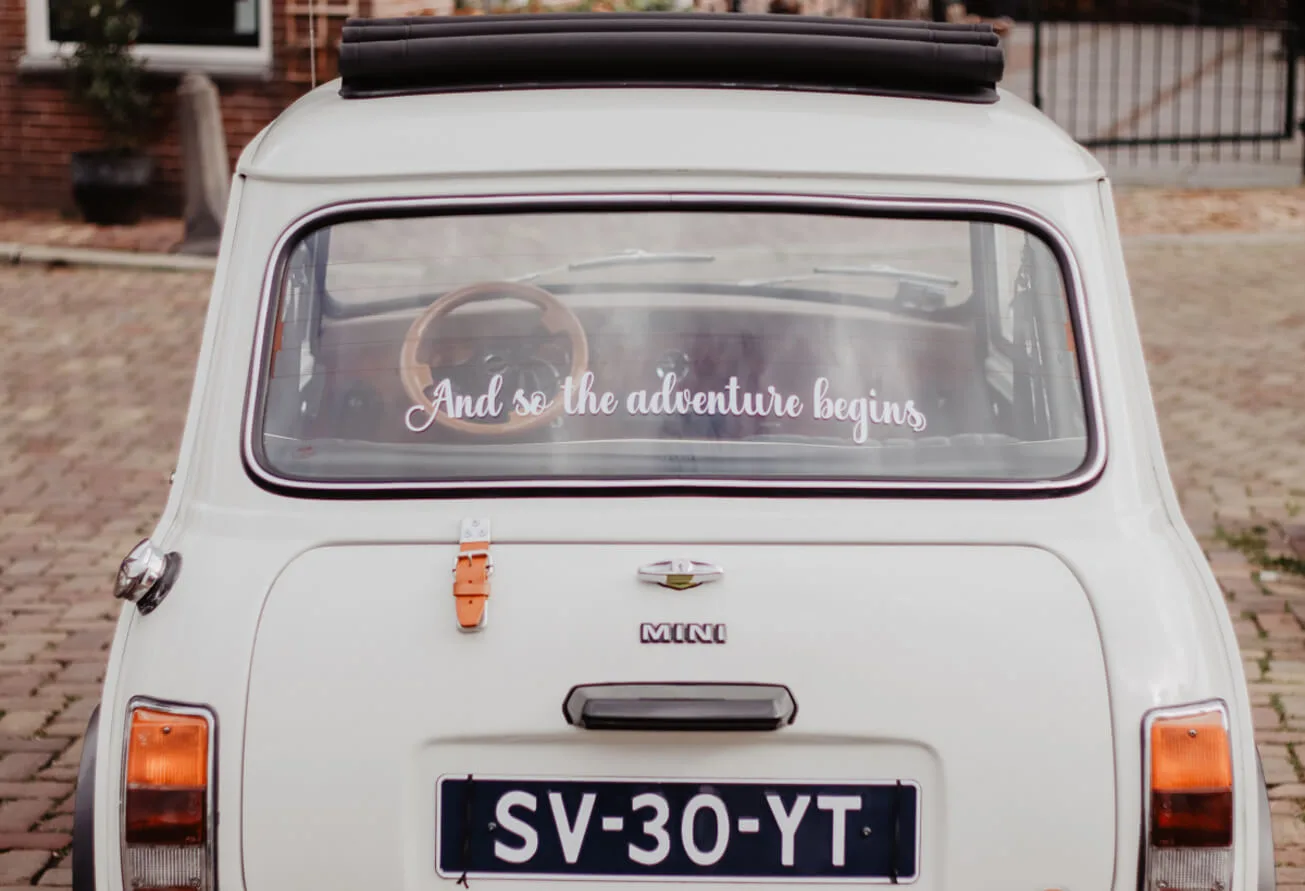 Huureenoldtimer Bruiloft mini cooper 1